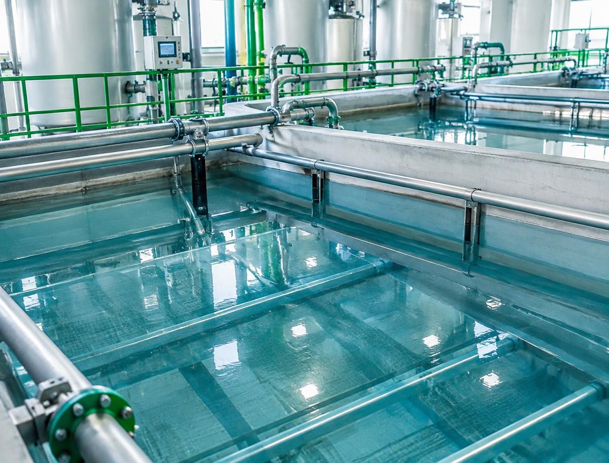 Tanques de tratamiento y recirculación de agua